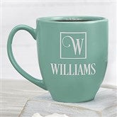 14 oz. Aqua Ceramic Mug