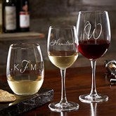Personalized Classic Celebrations Wine Glass Collection - 17830