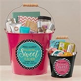 Personalized Teacher Gifts - Mini Metal Bucket - 17942