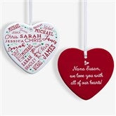 Personalized Heart Ornaments - Close To Her Heart - 17949