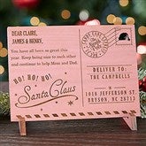 Pink Stain Wood Postcard