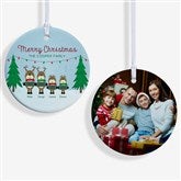 Personalized Reindeer Family Christmas Ornaments - 18063