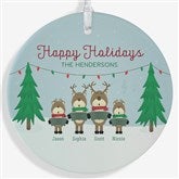 Personalized Reindeer Family Christmas Ornaments - 18063
