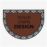 Brown Half Round Doormat