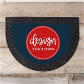 Navy Blue Half Round Doormat