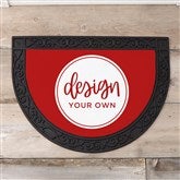 Burgundy Half Round Doormat