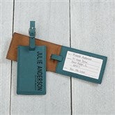 Teal Luggage Tag