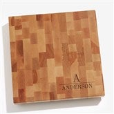 Personalized Butcher Block Cutting Board - Name  Initial - 18336