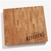 Personalized Butcher Block Cutting Board - Her Kitchen - 18601
