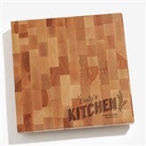 Personalized Butcher Block Cutting Board - Her Kitchen - 18601