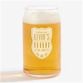Beer Can Glasses - Custom Engraved Beer Label - 18870