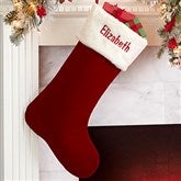 24 Burgundy Stocking