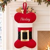 Personalized Pet Christmas Stockings - Santa Belt - 19014