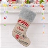 Grey Fur Stocking