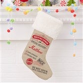 Ivory Fur Stocking