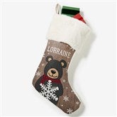 Personalized Christmas Stockings - Holiday Bear Family - 19348