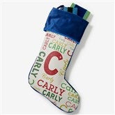 Personalized Christmas Stockings For Kids - Name  Monogram - 19353