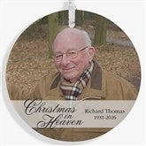 Memorial Photo Ornament - Christmas In Heaven - 19445