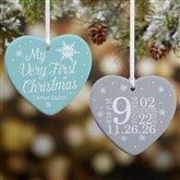 My Very First Christmas Personalized Baby Ornaments - 19552