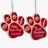 Happy Howl-idays Personalized Dog Ornament - 19567