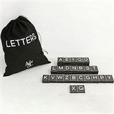 110 pc Black Letter Tiles