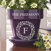 Purple Flower Pot