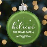 Green LED Glass Ornament