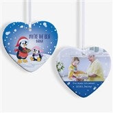 Personalized Precious Moments Penguin Heart Ornament - 20190