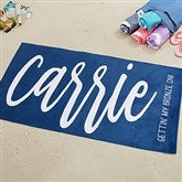 Personalized Name Beach Towels - Scripty Style - 20846