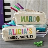 Personalized Canvas Pencil Case - All Mine - 20923