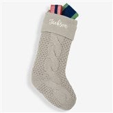 Cozy Cable Knit Personalized Christmas Stocking - 21010