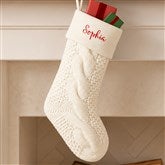 Cozy Cable Knit Personalized Christmas Stocking - 21010