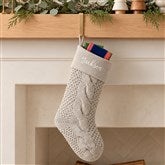 Cozy Cable Knit Personalized Christmas Stocking - 21010
