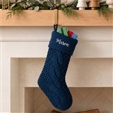 Cozy Cable Knit Personalized Christmas Stocking - 21010