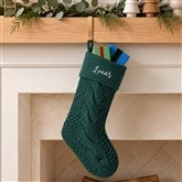 Cozy Cable Knit Personalized Christmas Stocking - 21010
