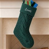 Cozy Cable Knit Personalized Christmas Stocking - 21010