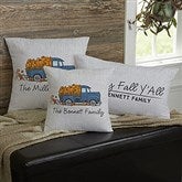 Personalized Fall Throw Pillows - Classic Fall Vintage Truck - 21438