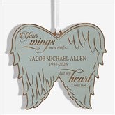 Personalized Angel Wings Memorial Ornament - 21721