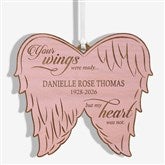 Personalized Angel Wings Memorial Ornament - 21721