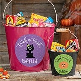 Personalized Halloween Trick or Treat Buckets - 21831