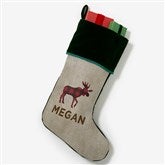 Cozy Cabin Buffalo Check Personalized Christmas Stockings - 21844