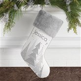 Frosty Neutrals Personalized Christmas Stockings - 21846