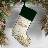Sparkling Name Personalized Christmas Stockings - 21872