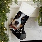 Dog  Cat Personalized Pet Photo Christmas Stockings - 21884