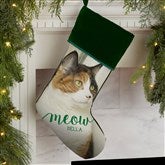 Dog  Cat Personalized Pet Photo Christmas Stockings - 21884