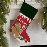 Gingerbread Characters Personalized Christmas Stockings - 21885