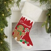 Gingerbread Characters Personalized Christmas Stockings - 21885