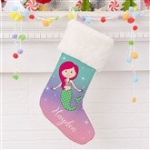 Mermaid Ivory Fur Stocking