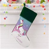 Unicorn Green Stocking