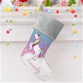 Unicorn Grey Stocking